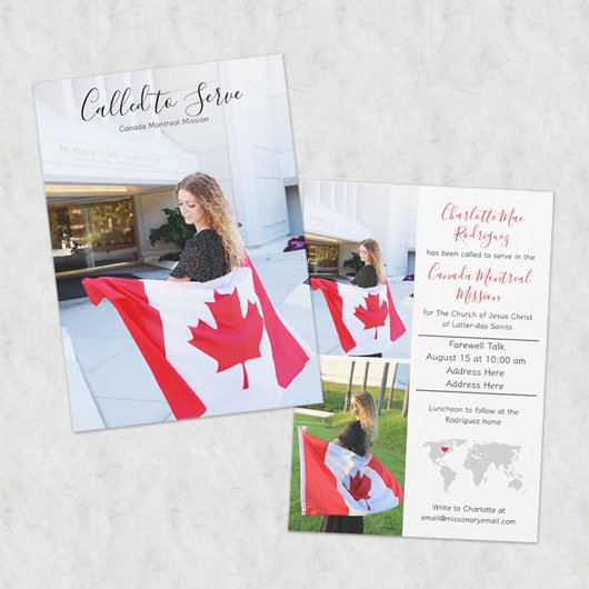 Missionary Announcement 招待状