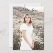 Missionary Announcement Blue 招待状 (正面)