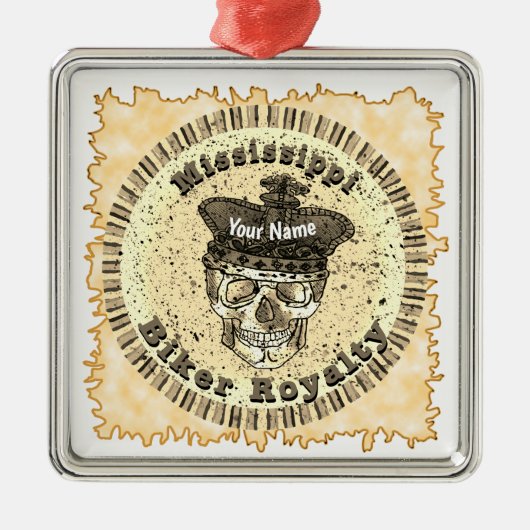 Mississippi Biker メタルオーナメント (正面)