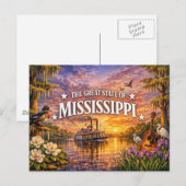 Mississippi Greetings Postcard ポストカード (正面/裏面)