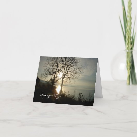 Mississippi River Sunrise Sympathy card カード (正面)