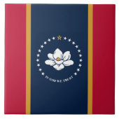 Mississippi State Flag on Tile タイル (正面)