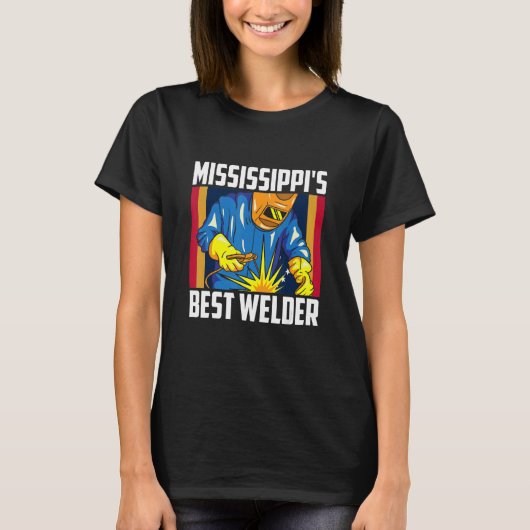 Mississippi's Best Welder Ironworker Ironsmith Wel Tシャツ (正面)