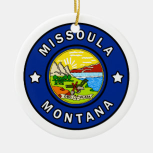 Missoulaモンタナ セラミックオーナメント