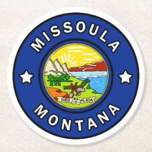 Missoulaモンタナ ラウンドペーパーコースター