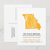 MISSOURI新しいアドレスを移動したNew Home ポストカード (正面/裏面)