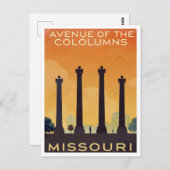 Missouri Avenue of the Columns Art ポストカード (正面/裏面)