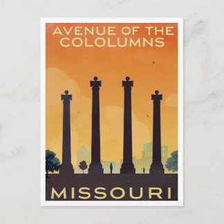 Missouri Avenue of the Columns Art ポストカード
