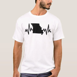  Missouri heartbeat design unisex Tシャツ