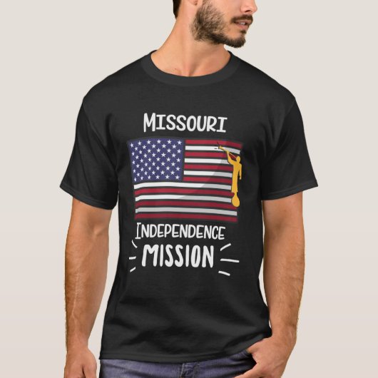 Missouri Independence Mormon LDS Mission Missionar Tシャツ (正面)