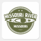 Missouri River Missouri スクエアシール (正面)