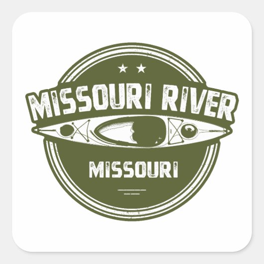 Missouri River Missouri スクエアシール (正面)