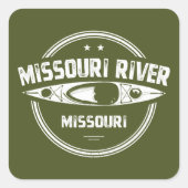 Missouri River Missouri スクエアシール (正面)