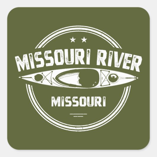 Missouri River Missouri スクエアシール (正面)