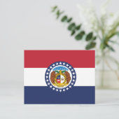 Missouri State Flag Show-Me State Seal ポストカード (スタンド正面)