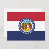 Missouri State Flag Show-Me State Seal ポストカード (正面/裏面)