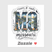 Missouri State Sticker | Rivers & Roots Nature Art シール (シート)