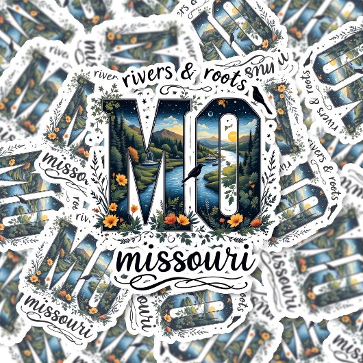 Missouri State Sticker | Rivers & Roots Nature Art シール