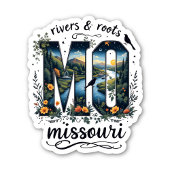 Missouri State Sticker | Rivers & Roots Nature Art シール