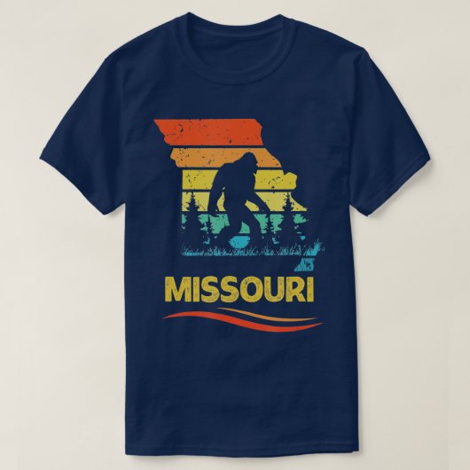 Missouri with a Bigfoot  Tシャツ (デザイン正面)