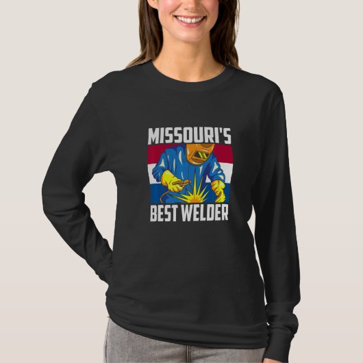 Missouri's Best Welder Ironworker Ironsmith Missou Tシャツ (正面)