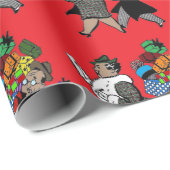 Missusのクリスマスのショッピング ラッピングペーパー (ロールコーナー)