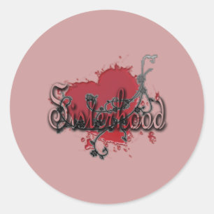 MissyLueのSisterhoodステッカー ラウンドシール
