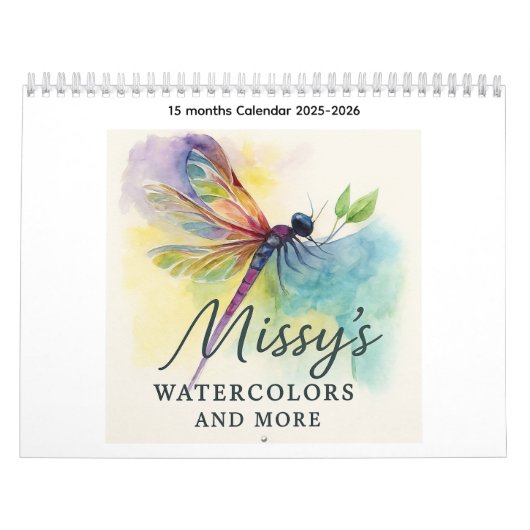 Missy's Water colors and more 15ヶ月カレンダー カレンダー (カバー)