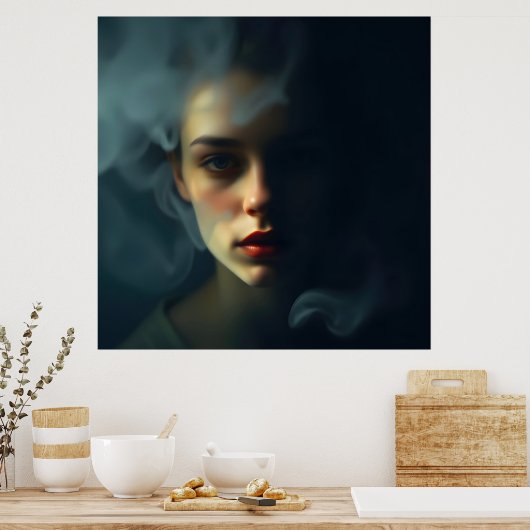 “Mist of Melinoë” – A Spectral Portrait ポスター (キッチン)