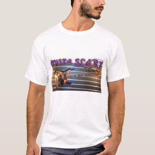Mistaのカスタマイズ恐いロゴのギターのドラゴンのティー- Tシャツ