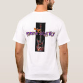 Mistaのカスタマイズ恐いロゴのギターのドラゴンのティー- Tシャツ (裏面)