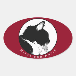 Mista Boo Musicスタンプ 楕円形シール