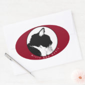 Mista Boo Musicスタンプ 楕円形シール (封筒)