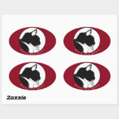 Mista Boo Musicスタンプ 楕円形シール (シート)