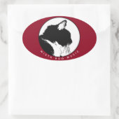 Mista Boo Musicスタンプ 楕円形シール (バッグ)