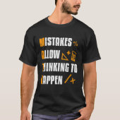 Mistakes Allow Thinking To Happen Math Teacher Tシャツ (正面)