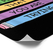 Mistakes Are Proof That You Are Trying Insrational ポスター (角)