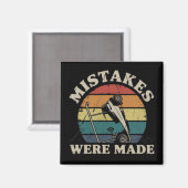 Mistakes Were Made Funny Golf Cart Club Motif  マグネット (正面/裏面)