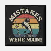Mistakes Were Made Funny Golf Cart Club Motif  マグネット (正面)