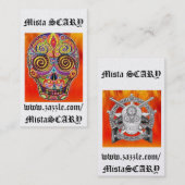 MistaSCARYの幸せな砂糖のスカルのプロフィールの名刺 名刺 (正面/裏面)