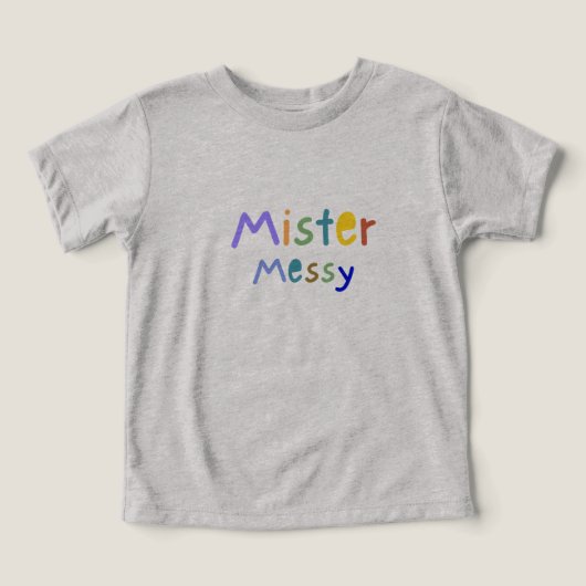 "Mister Messy" baby t-shirts  (デザイン正面)