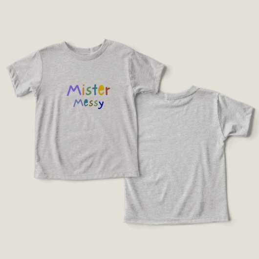 "Mister Messy" baby t-shirts  (デザイン正面&裏面)