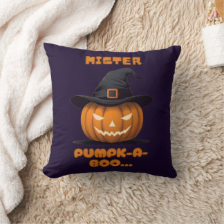 Mister Pumpk-A-Boo Halloween Pumpkin クッション