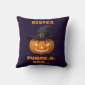 Mister Pumpk-A-Boo Halloween Pumpkin クッション (裏面)