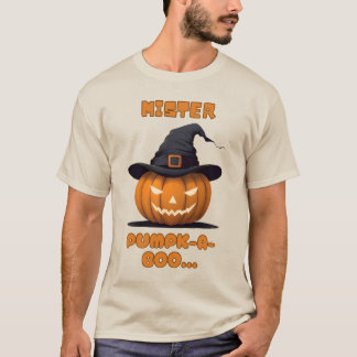 Mister Pumpk-A-Boo Halloween Pumpkin Tシャツ