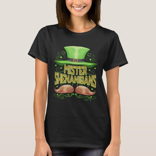 Mister Shenanigans St Patricks Day Irish Party Tシャツ (正面)