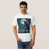Misterio Lunar: Diseño de Hombre Lobo Tシャツ (正面フル)