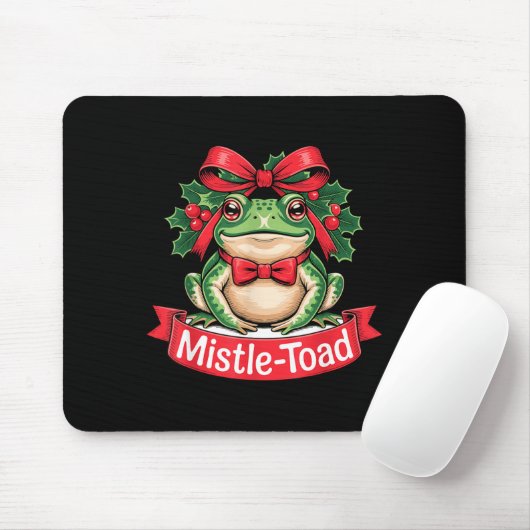 Mistle-toad Funny Christmas Toad Pun  マウスパッド (マウス)