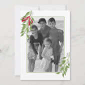 Mistletoeフォトグリーティングカード 招待状 (正面)