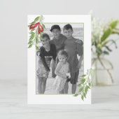 Mistletoeフォトグリーティングカード 招待状 (スタンド正面)